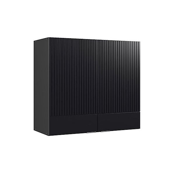 Vicco Glashängeschrank Fame-Line, Schwarz gestreift/Anthrazit, 80 cm günstig online kaufen