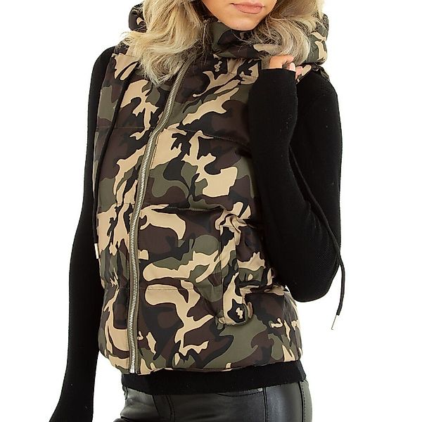 Ital-Design Longweste Damen Freizeit (78473304) Kapuze günstig online kaufen