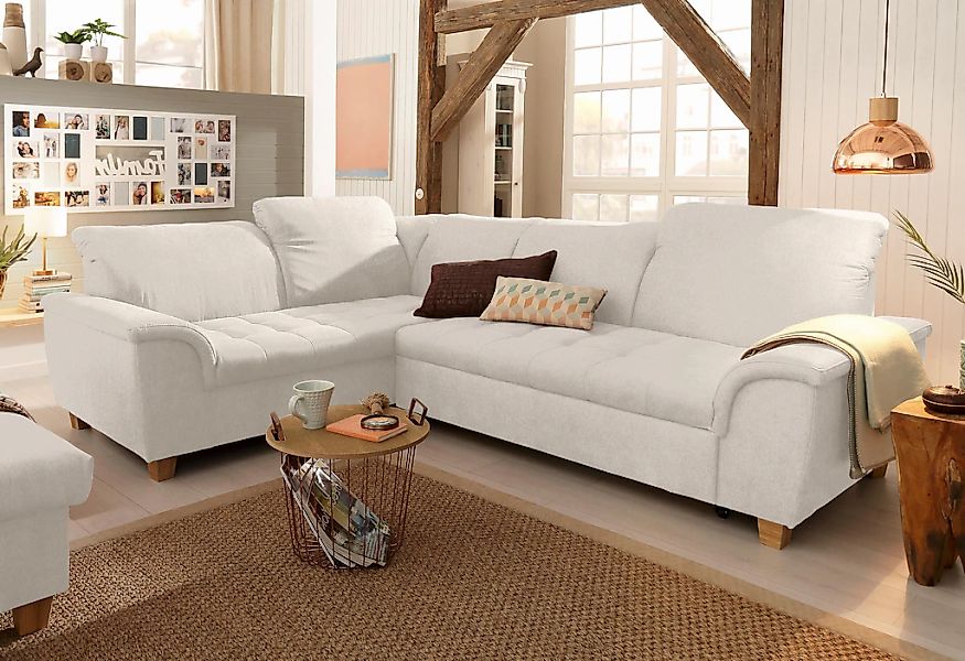 Home affaire Ecksofa "Lyla fester Sitzkomfort, bequeme Armlehnen, Breite 27 günstig online kaufen