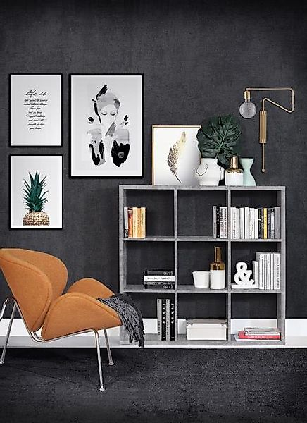 FORTE Standregal "Mauro" Fachgröße 33x33cm, 4 Fächer günstig online kaufen