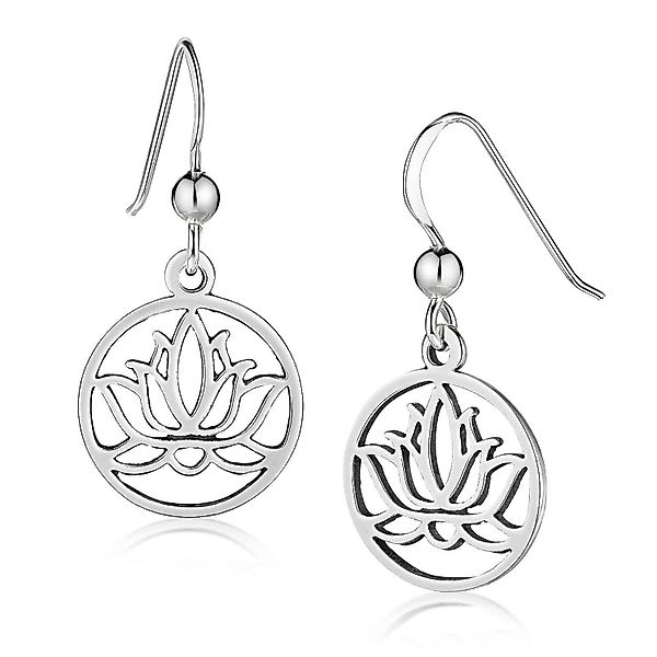 Materia Paar Ohrhänger Damen Lotus Ohrhänger günstig online kaufen