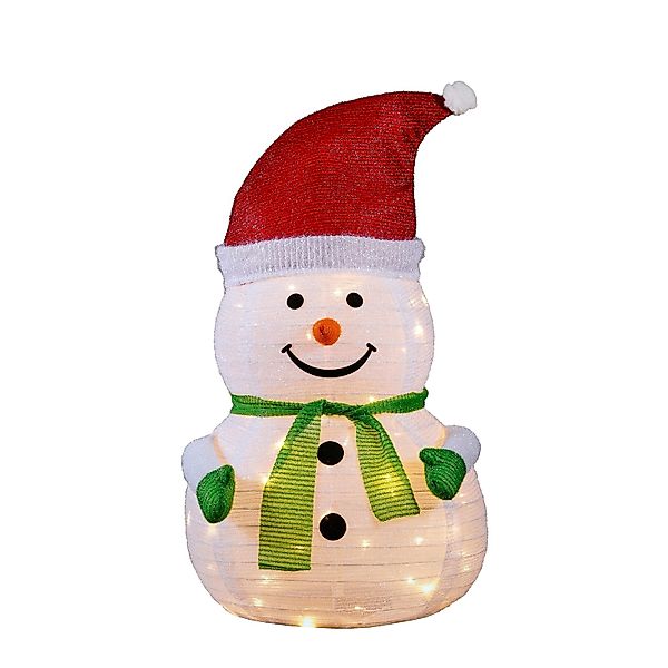 Luca Lighting LED-Weihnachtsfigur Schneemann Außen Ø 47 cm x 80 cm günstig online kaufen