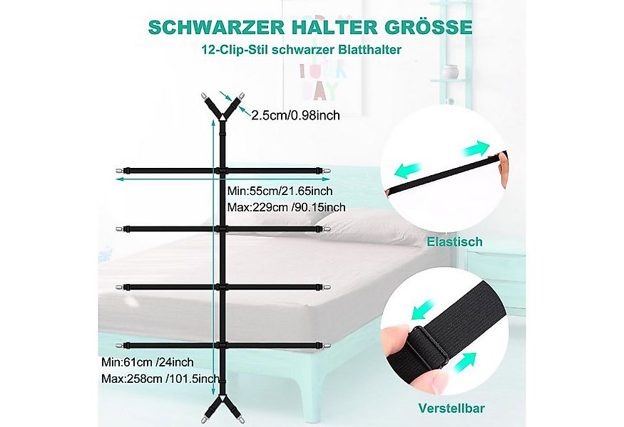 Coonoor Spannbettlaken Verstellbarer Bettlaken-Spanner, Spannhilfe für Bett günstig online kaufen