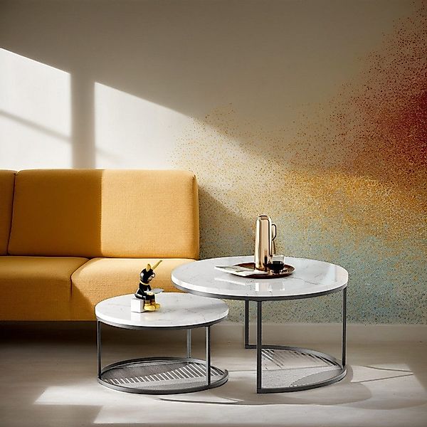 OKWISH Couchtisch (Stabiler Eisenrahmen & leicht günstig online kaufen