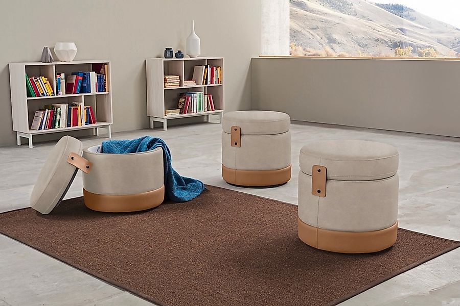 Egoitaliano Hocker "Tonder, Designhocker als Blickfang mit tollen Details" günstig online kaufen