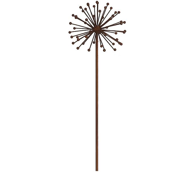 Dehner Gartenstecker Dandelion, Metall, braun Dekostab günstig online kaufen