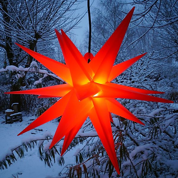 Guru-Shop LED-Stern für außen 3D Außenstern Kaspar, Weihnachtsstern,.., Leu günstig online kaufen
