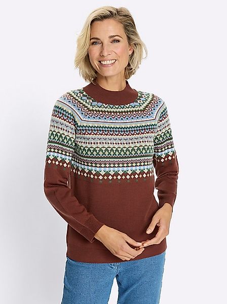 Sieh an! Strickpullover Norwegerpullover Langarm Jacquard, Jersey günstig online kaufen
