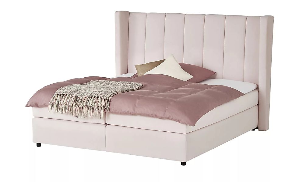 Boxspringbett - rosa/pink - 198 cm - 134 cm - 207 cm - Betten > Boxspringbe günstig online kaufen