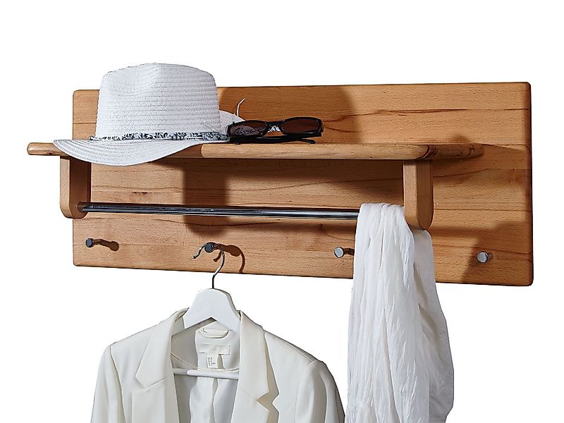Woodroom Garderobenpaneel Riverdale, Kernbuche massiv geölt günstig online kaufen