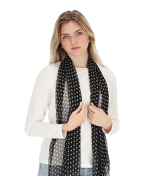 halsüberkopf Accessoires Modeschal Schal Chiffon Tupfen, luftig leicht günstig online kaufen