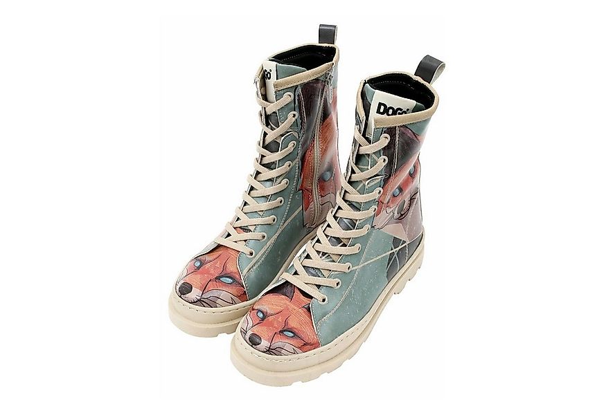DOGO Gisele Schnürstiefel Boots Red Fox Damen Stiefeletten Stiefelette Hand günstig online kaufen