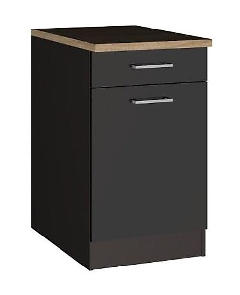 Unterschrank 50 MAILAND von Held Möbel Graphit / Eiche Sonoma günstig online kaufen