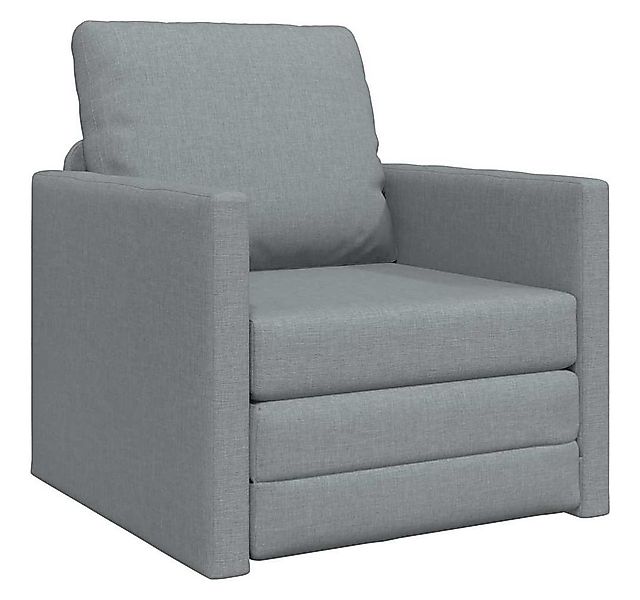 vidaXL Sofa Schlafsofa 60cm Hellgrau Stoff, 1 Teile günstig online kaufen