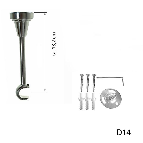 BASIT Gardinenstange Rohr Edelstahloptik 16 mm günstig online kaufen