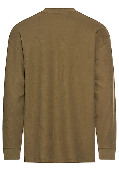 HUGO Blue Langarmshirt Nuwolo mit Logo-Badge günstig online kaufen