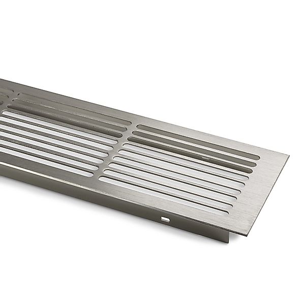 SOTECH Lüftungsgitter Schlitzlochung Aluminium 500 x 86 mm Edelstahloptik günstig online kaufen