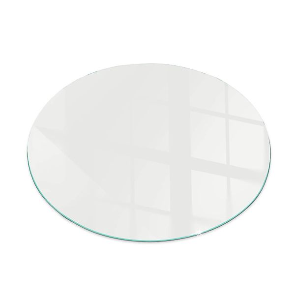 Tulup Glasplatte für Kamin Grau Glasplatte unter Kaminöfen Runden 60x60 cm günstig online kaufen