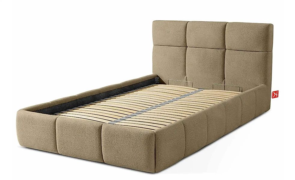 KONSIMO Polsterbett  Altos ¦ gelb ¦ Maße (cm): B: 136 H: 96 Betten > Polste günstig online kaufen