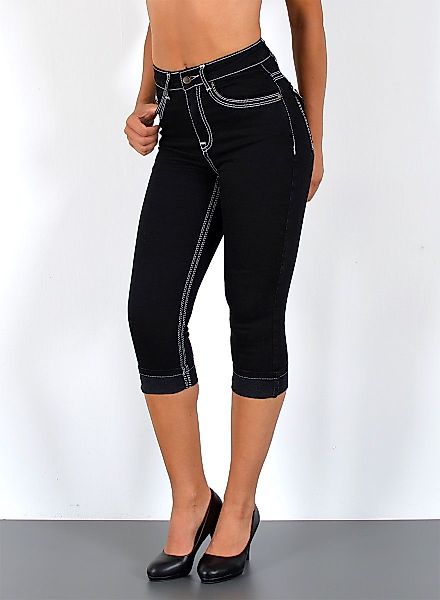 ESRA Caprijeans Damen 3/4 Capri Jeans-Hose günstig online kaufen