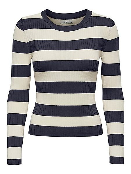 JACQUELINE de YONG Strickpullover Gestreifter Langarm Strickpullover Geripp günstig online kaufen