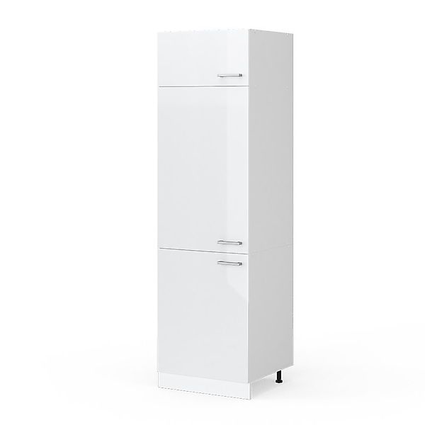 Vicco Kühlumbauschrank R-Line, Weiß Hochglanz/Weiß, 60 günstig online kaufen