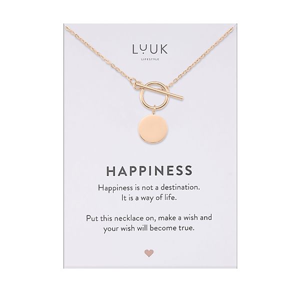 LUUK LIFESTYLE Kette mit Anhänger T-Coin, günstig online kaufen