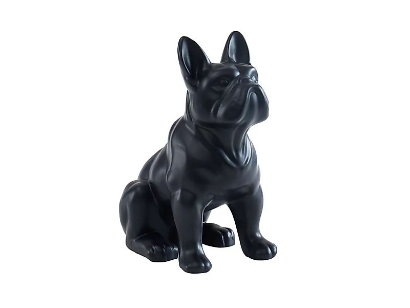 Bulldogge-Skulptur - 27 x 16 x 32 cm - Kunstharz - Schwarz matt - DOGGO günstig online kaufen