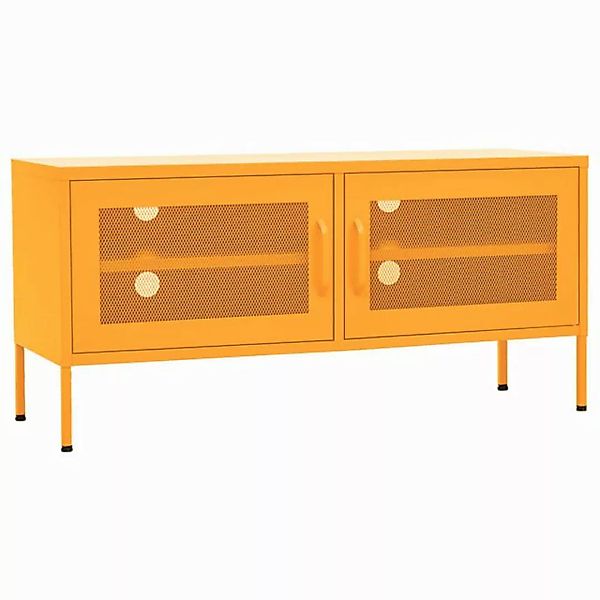 vidaXL TV-Schrank TV-Schrank Senfgelb 105x35x50 cm Stahl Lowboard günstig online kaufen