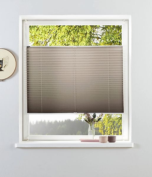 Bruno Banani Plissee "Lagos" Lichtschutz ohne Bohren verspannt Fixmaß, Best günstig online kaufen