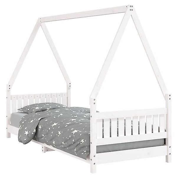 vidaXL Kinderbett, Jugendbett Weiß 80x200 cm Massivholz Kiefer günstig online kaufen