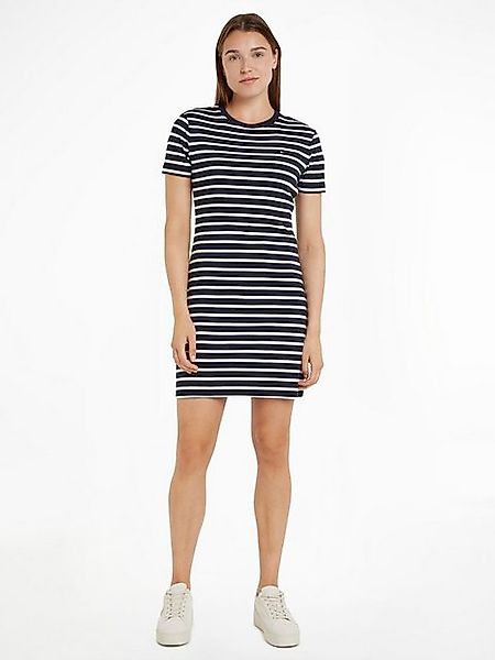 Tommy Hilfiger Shirtkleid NEW CODY STR SLIM SHORT DRS SS mit allover Streif günstig online kaufen