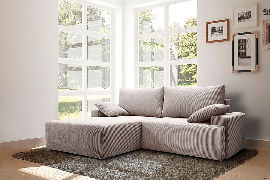 exxpo - sofa fashion Ecksofa "Orinoko, aktuelles Design und hoher Sitzkomfo günstig online kaufen