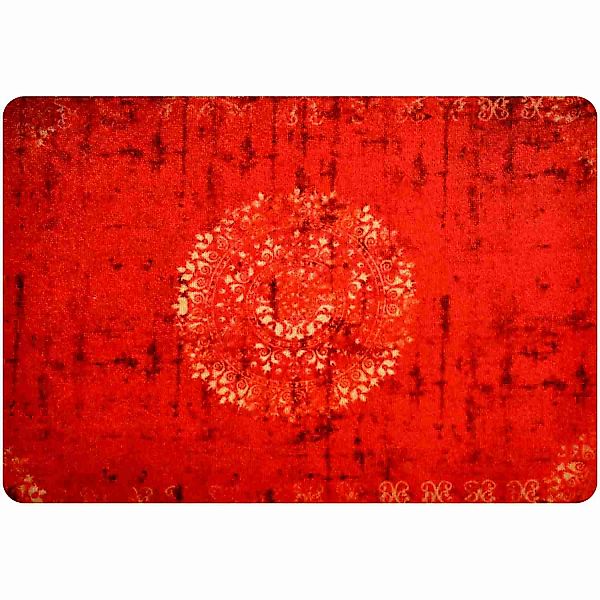 Fussmatte Orient • Schmutzfangmatte • 5 Groessen - Rot / 50 x 70 cm günstig online kaufen