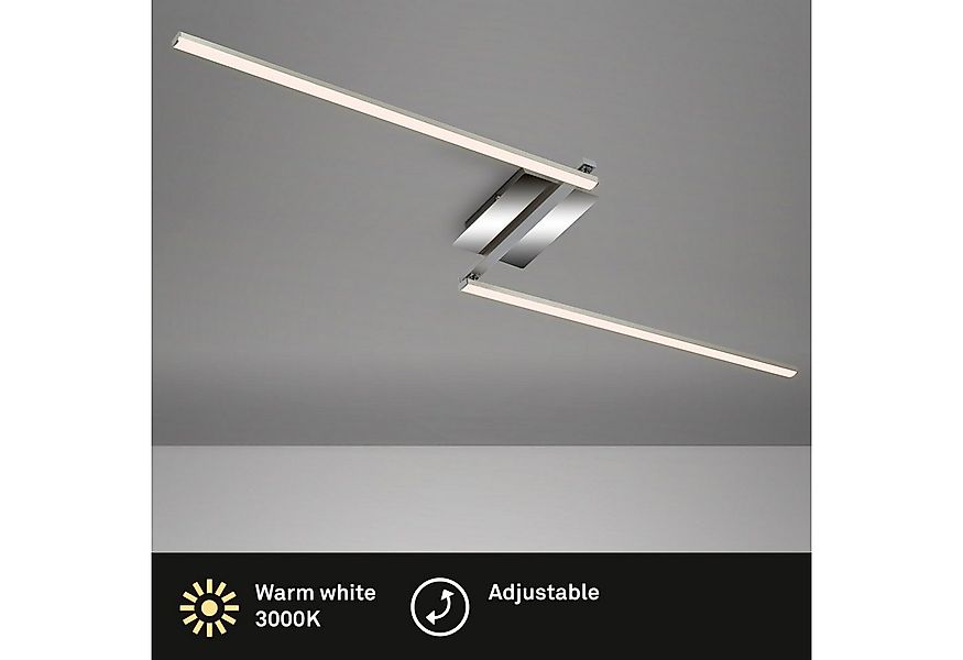 Briloner Leuchten Deckenleuchte Deckenleuchte STAFF, LED Deckenleuchte 2-fl günstig online kaufen