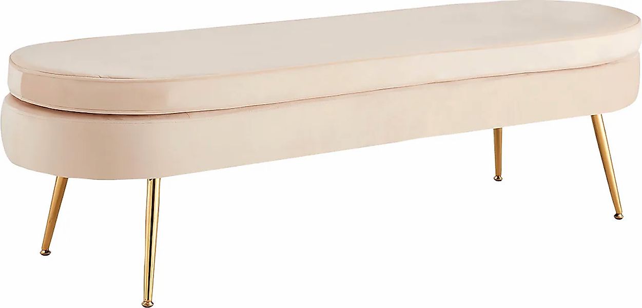 SalesFever Polsterbank "Clam Elegante Polsterbank" Eleganz in Gold: Breite günstig online kaufen