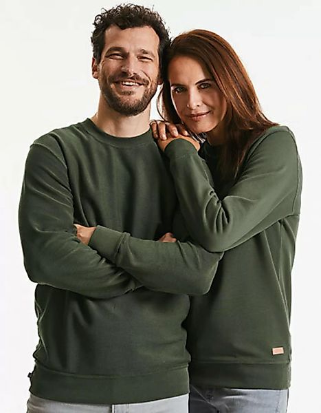 Herren Langarm Sweatshirt Bio Baumwolle Wendbar günstig online kaufen