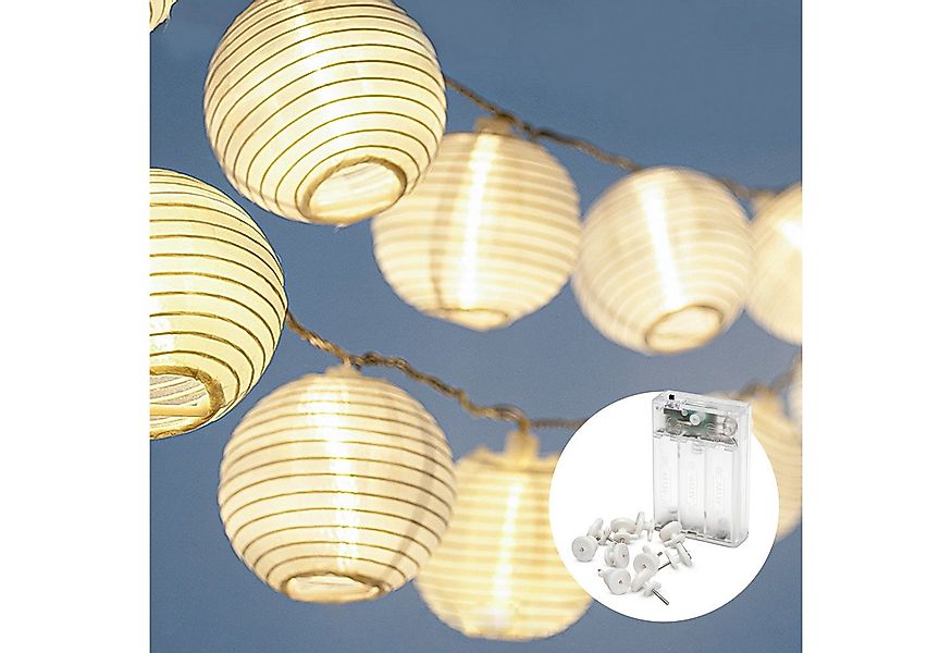 COZY HOME LED-Lichterkette Lampion Lichterkette - Batterie, Stecker und Sol günstig online kaufen