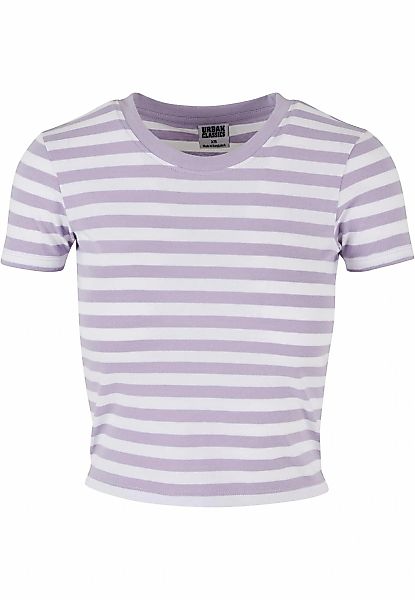URBAN CLASSICS T-Shirt "Urban Classics Damen Ladies Short Striped Tee", (1 günstig online kaufen