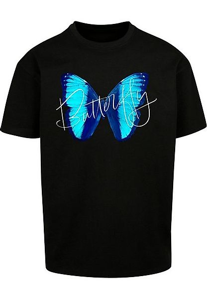 Merchcode T-Shirt Merchcode Herren Butterfly Blue Heavy Oversized Tee (1-tl günstig online kaufen