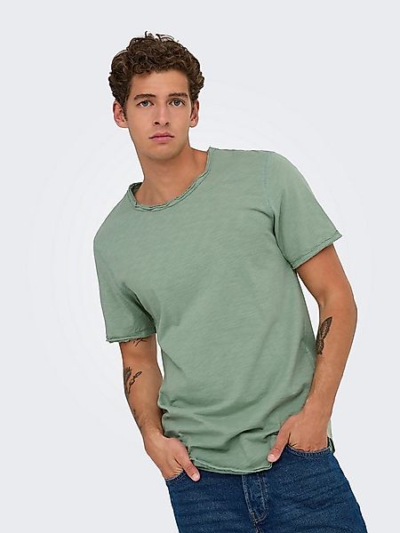 ONLY & SONS Rundhalsshirt ONSBENNE LONGY SS TEE NF 7822 NOOS günstig online kaufen