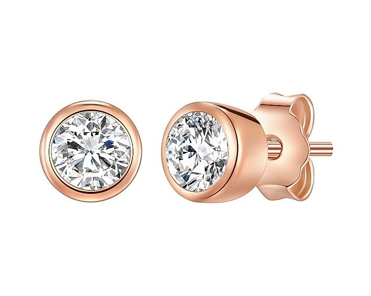 Rafaela Donata Paar Ohrstecker roségold, mit Zirkonia günstig online kaufen