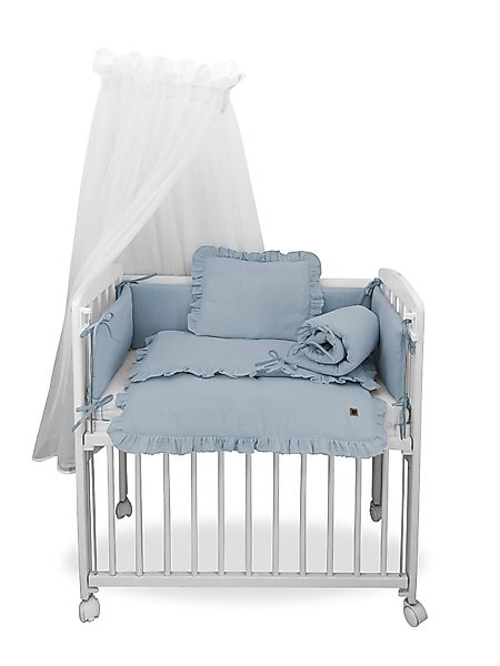 Babyhafen Beistellbett Stubenwagen Musselin Beige Ecru günstig online kaufen