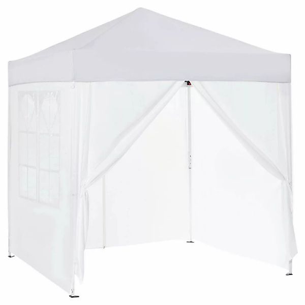 Outsunny Faltpavillon weiß Stahl B/H/L: ca. 200x204x200 cm günstig online kaufen