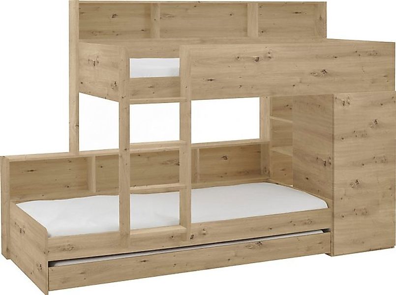 Relita Etagenbett, 2 Schlafgelegenheiten, Kleiderschrank, Regalablagen u. B günstig online kaufen