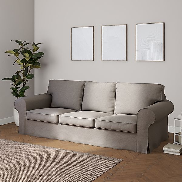 Bezug für Ektorp 3-Sitzer Schlafsofa, neues Modell (2013), dunkelgrau, 40cm günstig online kaufen