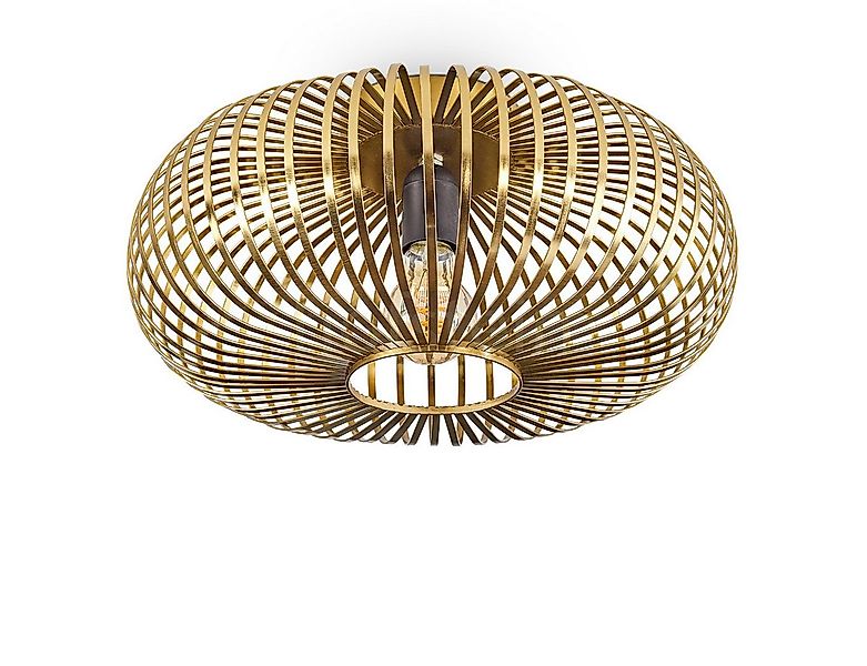 hofstein Deckenleuchte moderne Deckenlampe aus Metall in Messingfarben, ohn günstig online kaufen