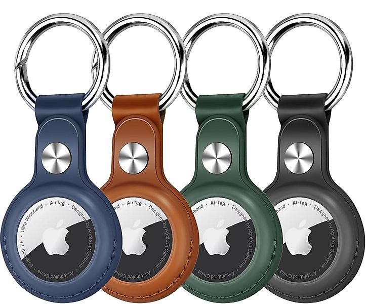 Futurea Schlüsselanhänger Schutz Hülle & Case für Apple AirTag mit Leder Op günstig online kaufen