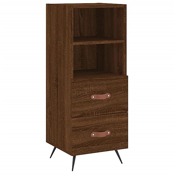 vidaXL Sideboard Braun Eichen-Optik 34,5x34x90 cm Holzwerkstoff 828643 günstig online kaufen