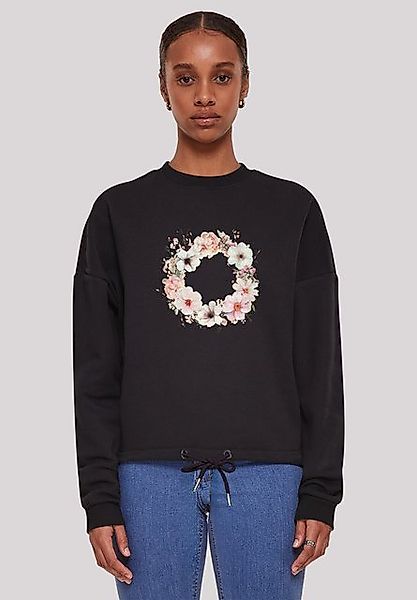 F4NT4STIC Sweatshirt Rosa Blumenkranz Premium Qualität günstig online kaufen